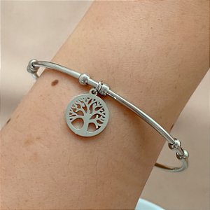 PULSEIRA / BRACELETE PINGENTE ÁRVORE DA VIDA AÇO 316L⭐️