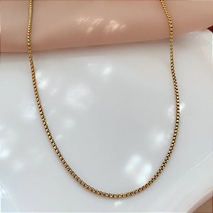 COLAR LONGO CORRENTE VENEZIANA SEM EXTENSOR DOURADO AÇO 316L⭐️