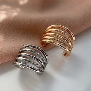 PIERCING FAKE FIOS LISOS E ZIRCÔNIAS BIJU