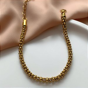 PULSEIRA CORRENTE GROSSA DOURADO AÇO 316L⭐️