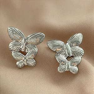 BRINCO BORBOLETA DUPLA AÇO 316L⭐️