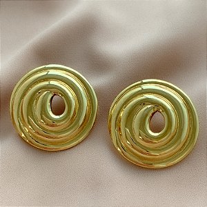 BRINCO ESPIRAL DOURADO AÇO 316L⭐️