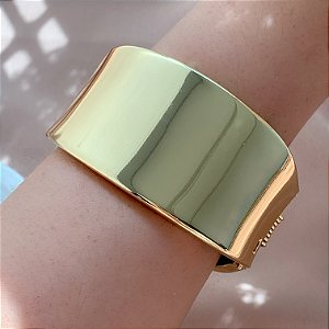 PULSEIRA / BRACELETE GROSSA LISA BIJU