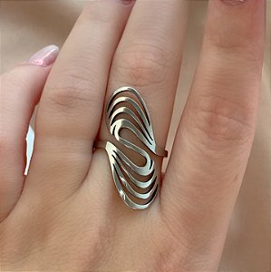 ANEL FIOS CURVADOS "S" AÇO 316L⭐️