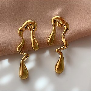 BRINCO FIO ORGÂNICO BOLEADO DOURADO AÇO 316L⭐️