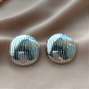 BRINCO REDONDO BOLEADO RISCADO AÇO 316L⭐️