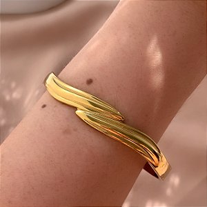 PULSEIRA / BRACELETE PONTAS ENCONTRADAS FIOS DELICADOS DOURADO AÇO 316L⭐️