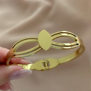 PULSEIRA / BRACELETE FORMATOS VAZADOS DOURADO AÇO 316L⭐️