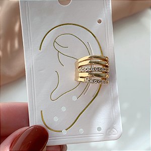 PIERCING FAKE FIOS LISOS E ZIRCÔNIAS INTERCALADOS BIJU