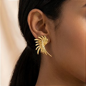 BRINCO FIOS FLUIDOS DOURADO AÇO 316L⭐️