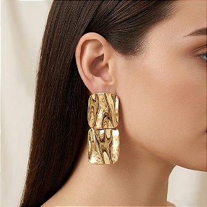 BRINCO MAXI COMPRIDO QUADRADOS ONDULADOS BIJU