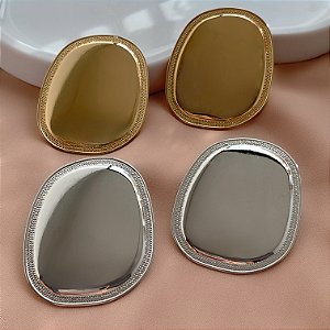 BRINCO MAXI PLACA ESPELHADA BIJU