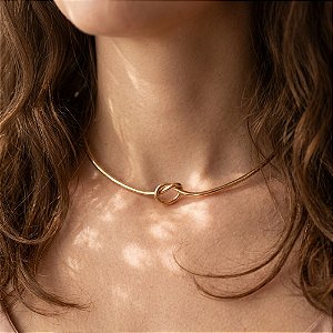 COLAR CHOKER ARO NÓ BIJU