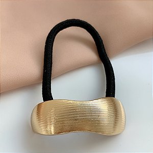 ELÁSTICO EAR CUFF METAL BOLEADO RISCADO DOURADO