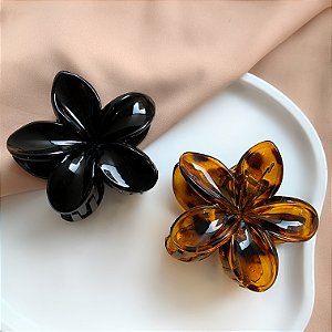 PRESILHA FLOR TONS NEUTROS BIJU