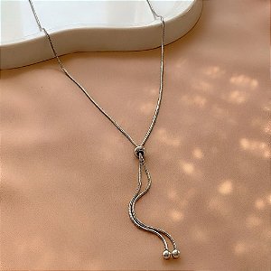 COLAR GRAVATINHA CORRENTE FINA AÇO 316L⭐️