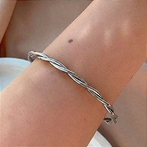 PULSEIRA / BRACELETE FIOS ENTRELAÇADOS DELICADO AÇO 316L⭐️