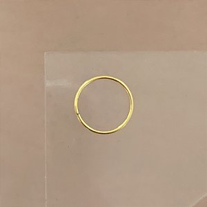 PIERCING NARIZ ARGOLINHA 10MM AÇO 316L FOLHEADO A OURO 18K SEMIJOIA PARA ATUALIZAÇÃO⭐️