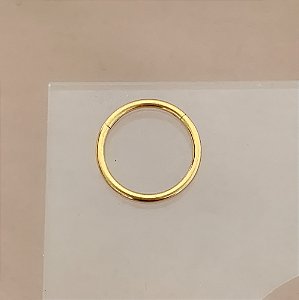 PIERCING CONCH / CARTILAGEM ARGOLA SEGMENTO 12MM AÇO 316L PVD GOLD SEMIJOIA PARA ATUALIZAÇÃO⭐️