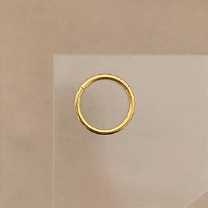 PIERCING CONCH / CARTILAGEM ARGOLA SEGMENTO 10MM AÇO 316L PVD GOLD SEMIJOIA PARA ATUALIZAÇÃO⭐️