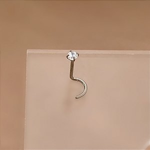 PIERCING NARIZ ANZOL ZIRCÔNIA 7MM TITÂNIO SEMIJOIA PARA PERFURAÇÃO⭐️