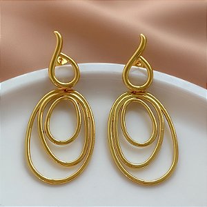 BRINCO FIOS ORGÂNICOS DOURADO AÇO 316L⭐️