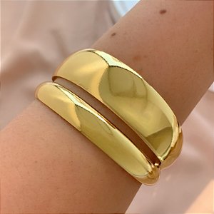 PULSEIRA/BRACELETE FIO VAZADO DOURADO AÇO 316L⭐️