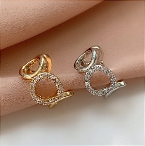 PIERCING FAKE CÍRCULOS ZIRCÔNIAS BIJU