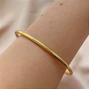 PULSEIRA/ BRACELETE FIO BOLEADO LISO FINO DOURADO AÇO 316L⭐️