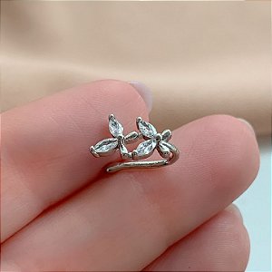 PIERCING FAKE BORBOLETAS ZIRCÔNIAS AÇO 316L⭐️