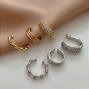 KIT DE PIERCINGS FAKES VARIADOS E COM ZIRCÔNIAS BIJU