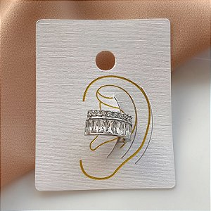 PIERCING FAKE FIO DUPLO RIVIERA BAGUETE BIJU