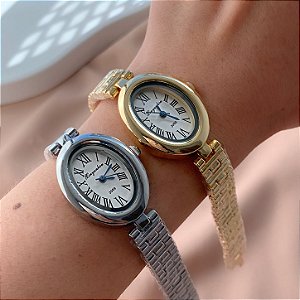 RELÓGIO FEMININO VINTAGE OVAL