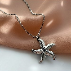 COLAR PINGENTE ESTRELA DO MAR AÇO 316L⭐️