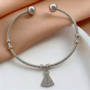 PULSEIRA/BRACELETE PINGENTE NOSSA SENHORA AÇO 316L⭐️