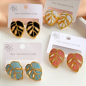 BRINCO COSTELA DE ADÃO ESMALTADA DOURADO AÇO 316L⭐️(GRUPO 1)