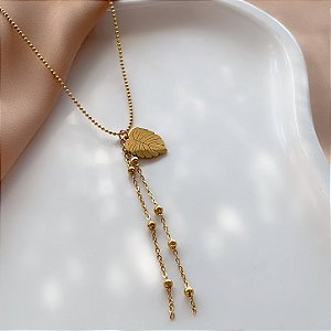COLAR ESTILO GRAVATINHA COSTELA DE ADÃO DOURADO AÇO 316L⭐️