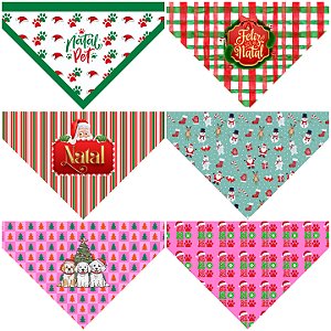 Kit de Lacos e Bandanas Natalinas