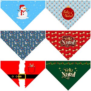 Combo de Bandanas Medias de Natal