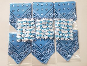 Conjunto de Bandanas e Laços