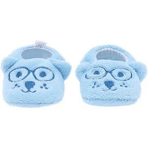 Pantufa infantil baby Pimpolho ursinho - azul 