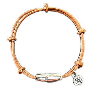 Pulseira Akt Couro - Caramelo