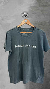 T-shirt Slim Stone SFB - Chumbo