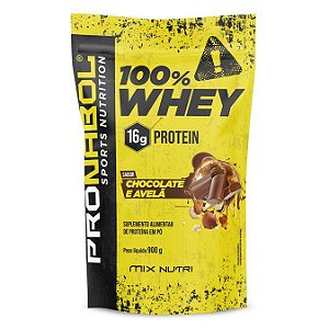 100% Whey Protein Sabor Chocolate com Avelã 900g - Pronabol Suplemento Proteico