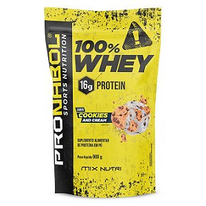 100% WHEY COOKIES AND CREAM 900G POUCH - PRONABOL