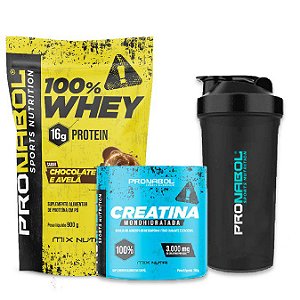 COMBO FORÇA WHEY CHOCOLATE E AVELA + CREATINA - PRONABOL - MultiNutri