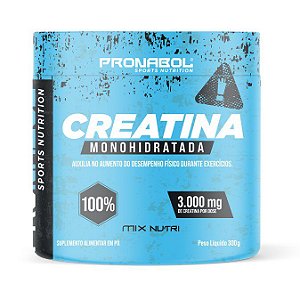 CREATINA 100% MONOHIDRATADA 300G - PRONABOL