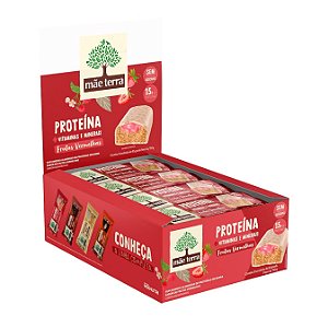 Display 12x60g - Barra Vegana Frutas Vermelhas - Mae Terra