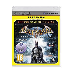 Jogo Batman: Arkham Asylum (Game Of The Year Edition) - PS3 (Platinum)