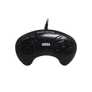 Controle Mega Drive 3 Preto - Sega